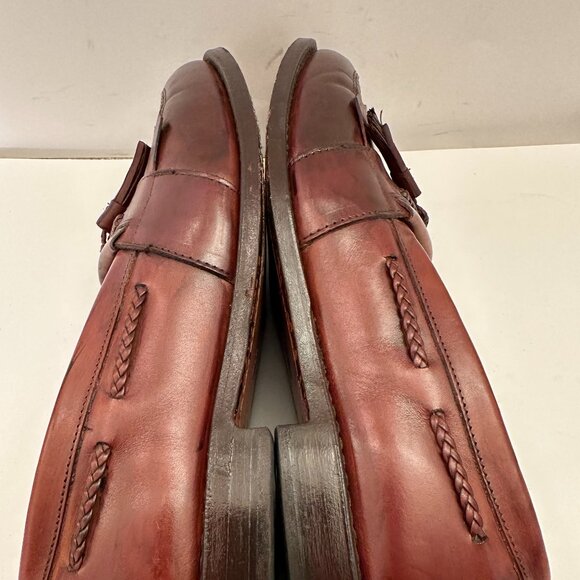 Allen Edmonds Cody Woven Tassel Loafers Shoes‎ Mens Size 9.5D Brown Leather main image 11